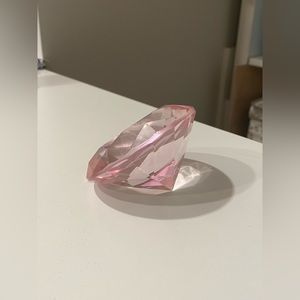 Pink Diamond Glass Art